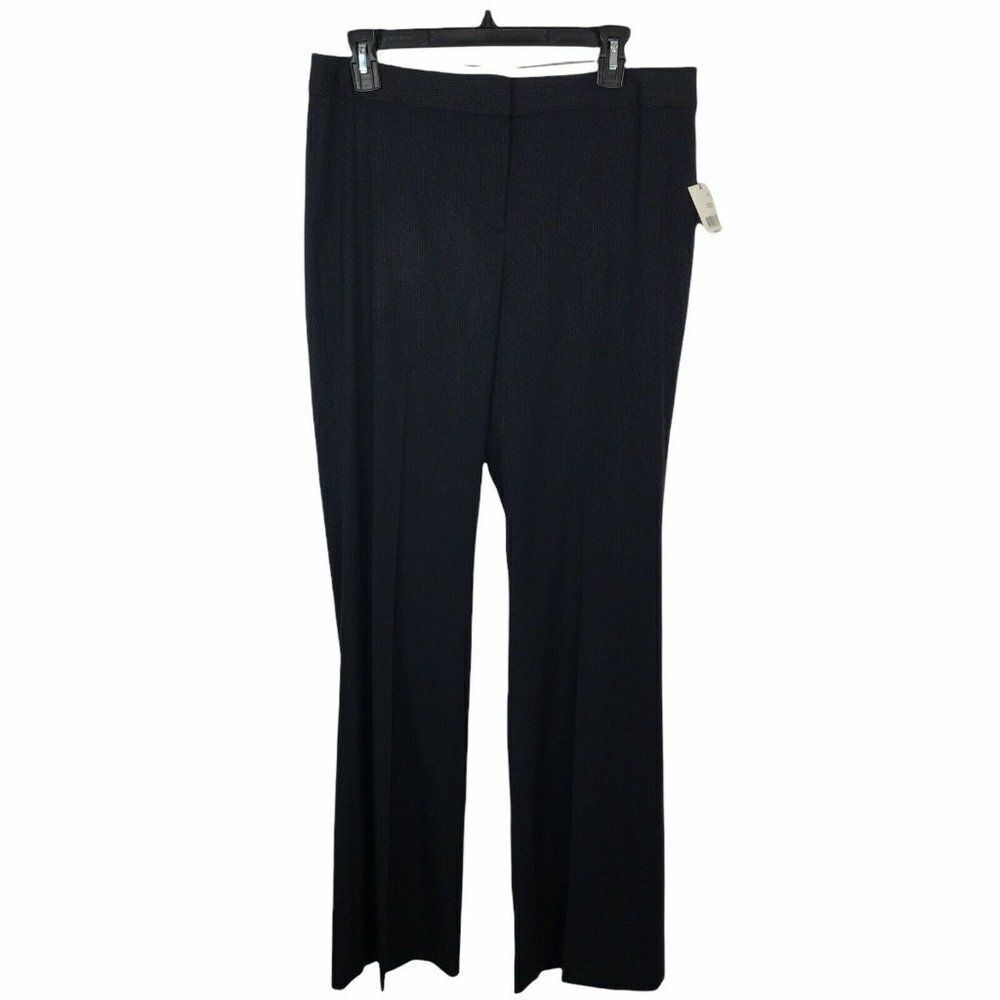 Tahari Womens Size 10 Pants Charcoal‎ Pinstripe Business  Career Office NWT $228